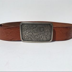 Fossil Boho Genuine Leather Brown Belt Small